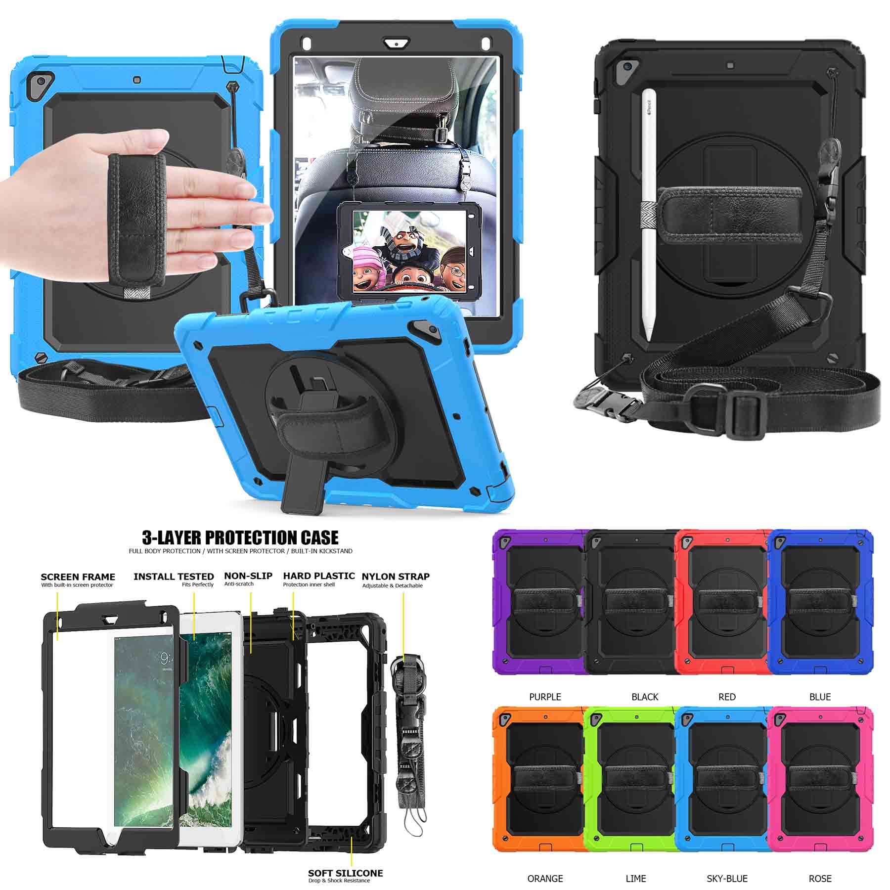 iBank ® Shockproof Case for iPad Mini 7 (A17 Pro) 2024 / Mini 6 8.3" 1