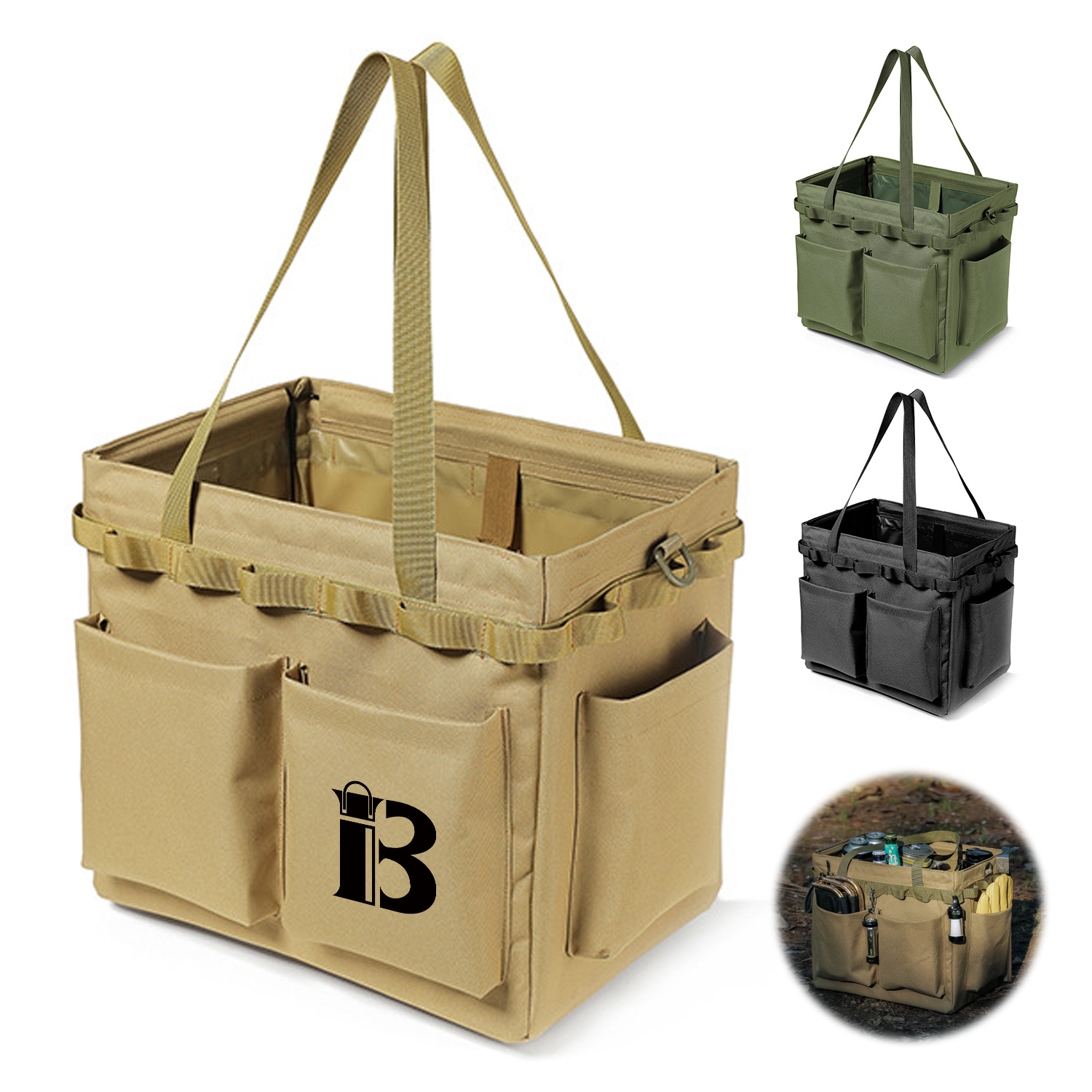 Oxford Large Capacity Outdoor Camping Storage Tote Bag 2