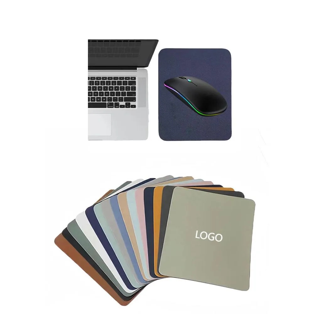 Waterproof PU Leather Mouse Pad 4