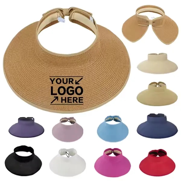Women Wide Brim Roll-Up Straw Sun Hat 3