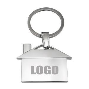 Charming Dual Window House Shaped Keychain 15