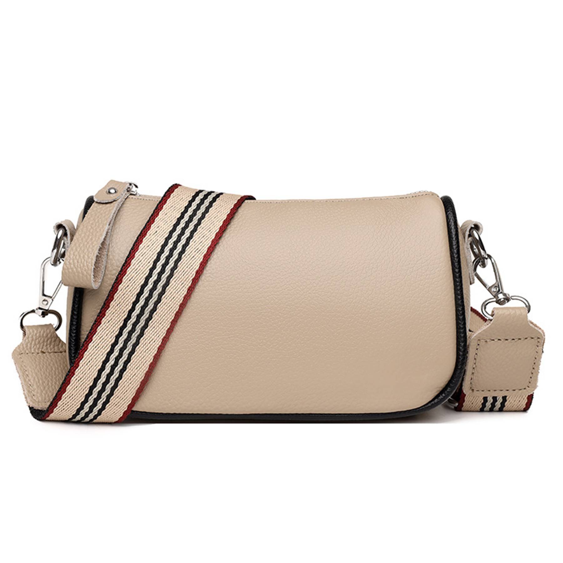 Faux Leather stylish wide shoulder strap cross-body bag 3