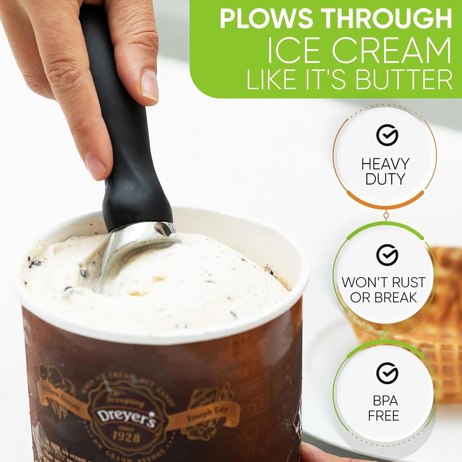 Heavy Duty Professional Ice Cream Scoop 4