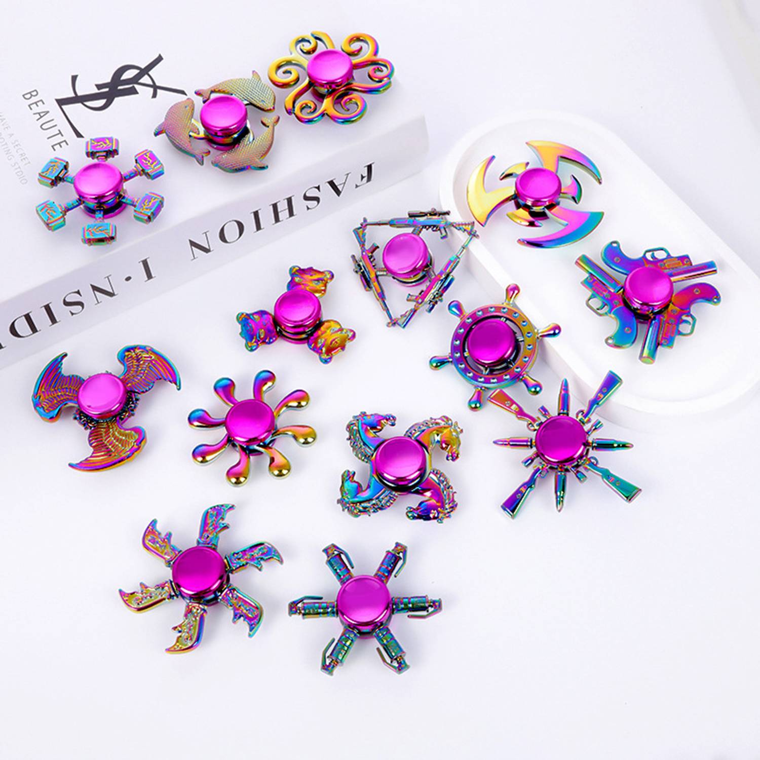 Colorful fidget spinner 4