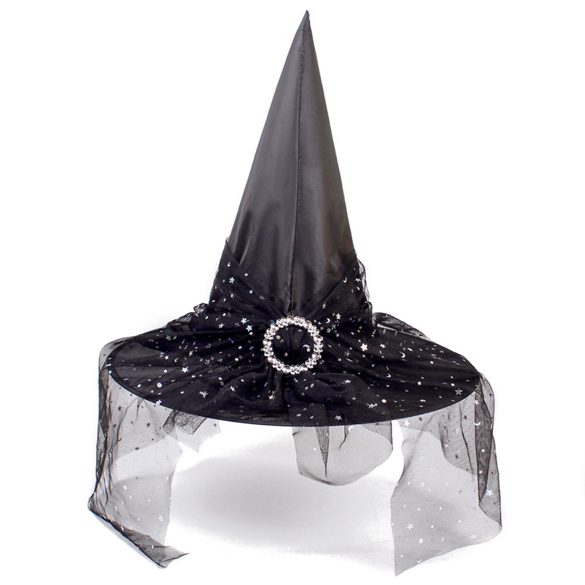Elegant Mesh Lace Witch Hat For Halloween Party Cosplay 6