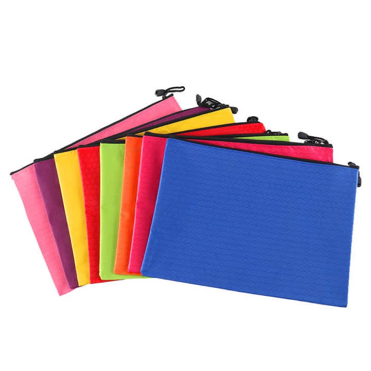 Portable Water Resistant Document Envelope with Zipper 2