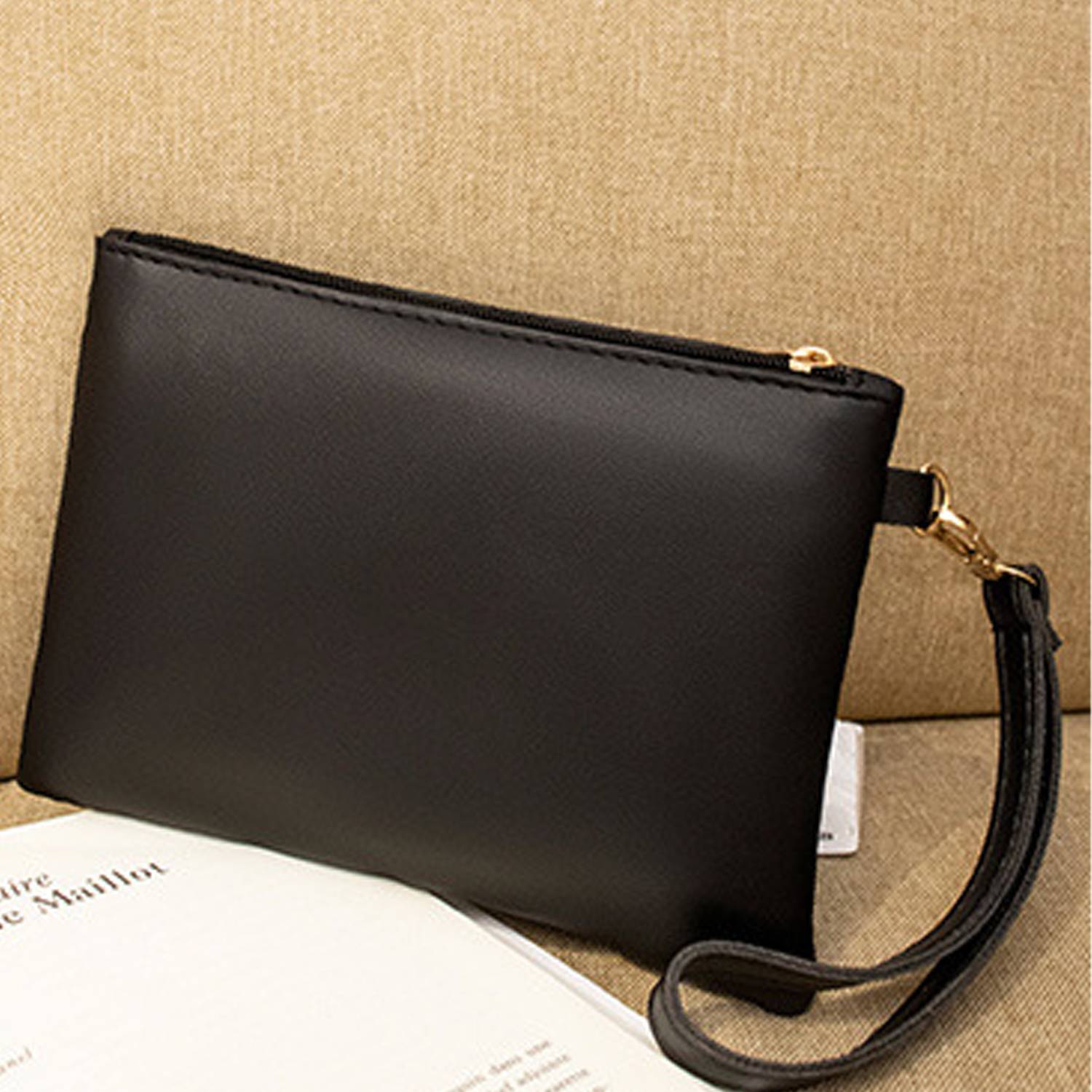 PU Striped Embroidered Trendy Casual Women's Handbag 5
