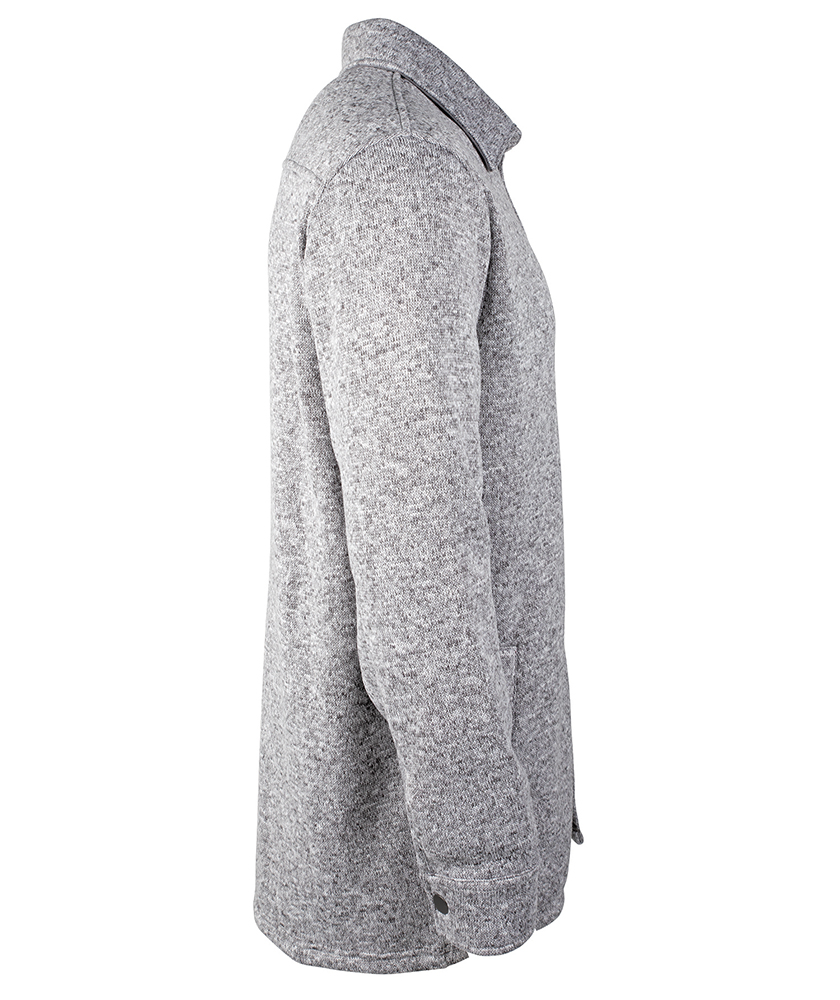 Heathered Fleece Snap Shacket 12