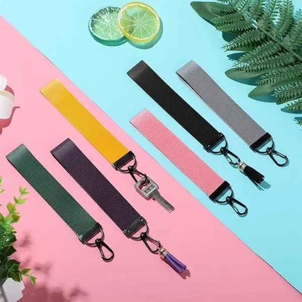 Keychain Wrist Lanyard - Nylon Hand Strap for Keys 1