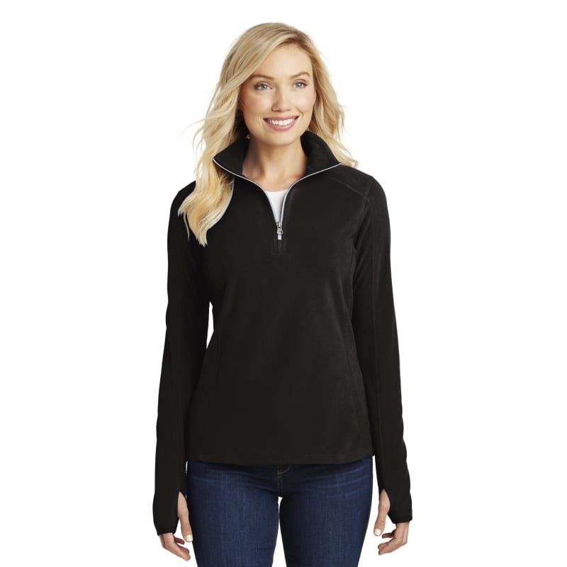 Port Authority Women's Microfleece 1/2-Zip Pullover., custom hoodie or sweatshirt with logo imprint 7