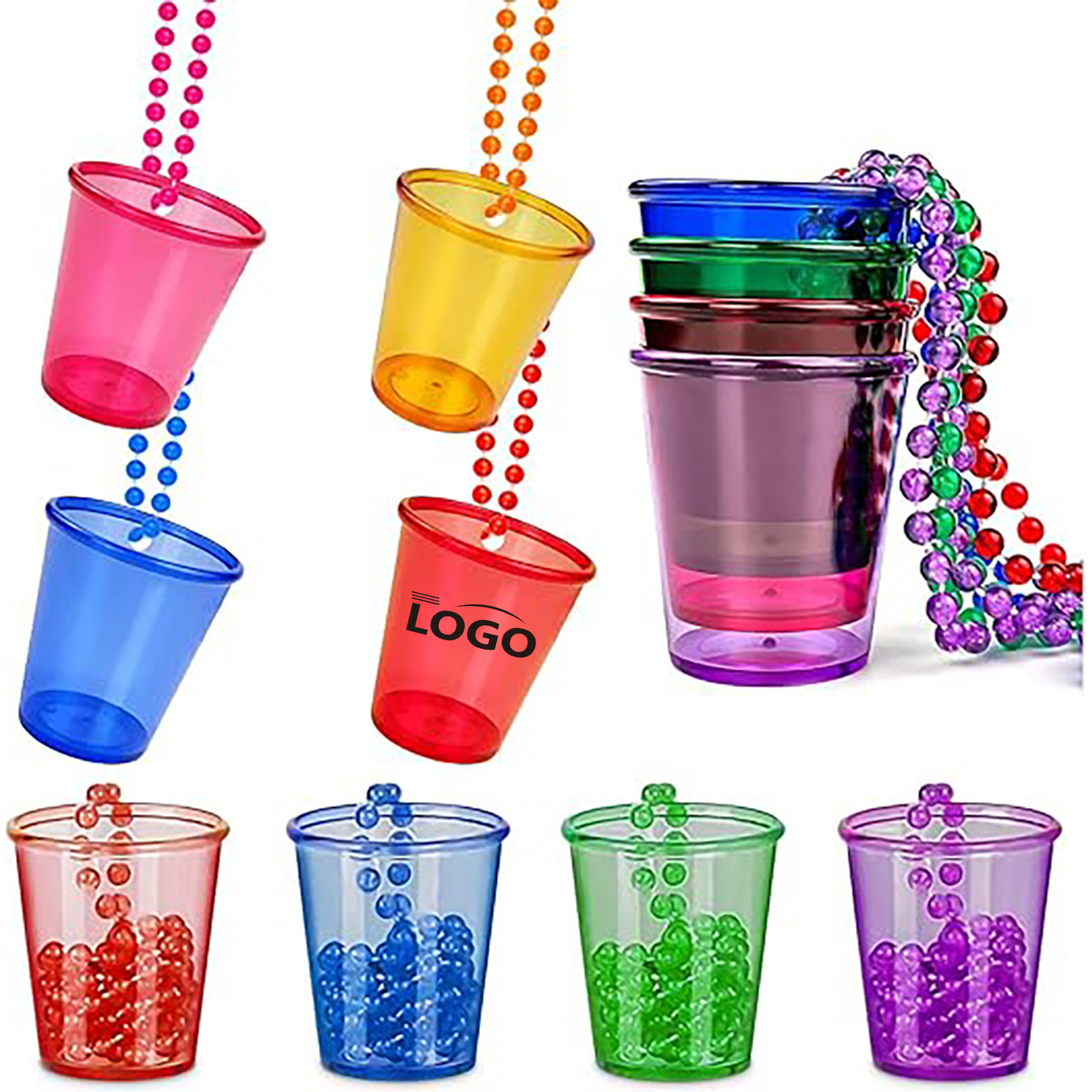 Plastic Shot Cup With Necklace 2