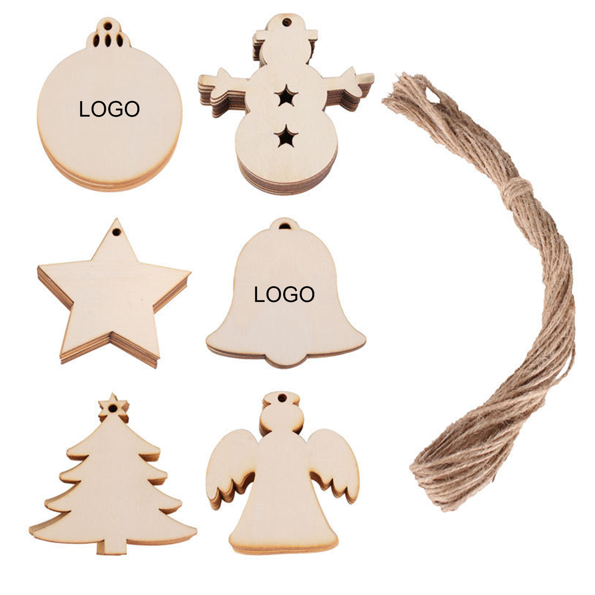 Wooden Christmas Pendant 1