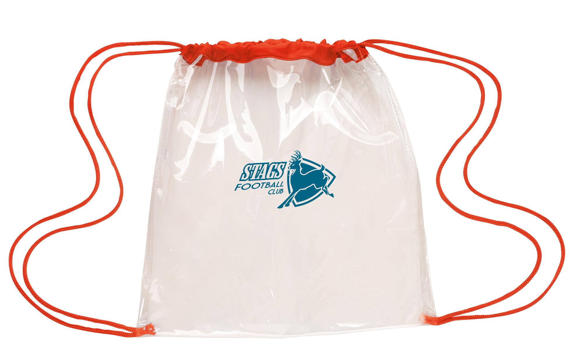 Good Value™ Clear Game Drawstring Backpack 26