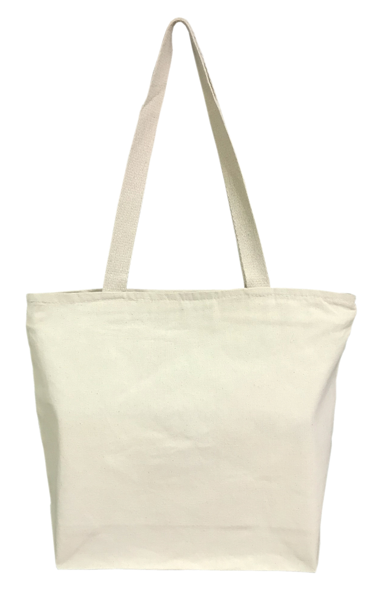 Medium 12 oz. Cotton Tote Bag - 15"x12"x4"