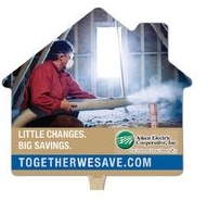 Stock House Shaped Hand Held Fan 1