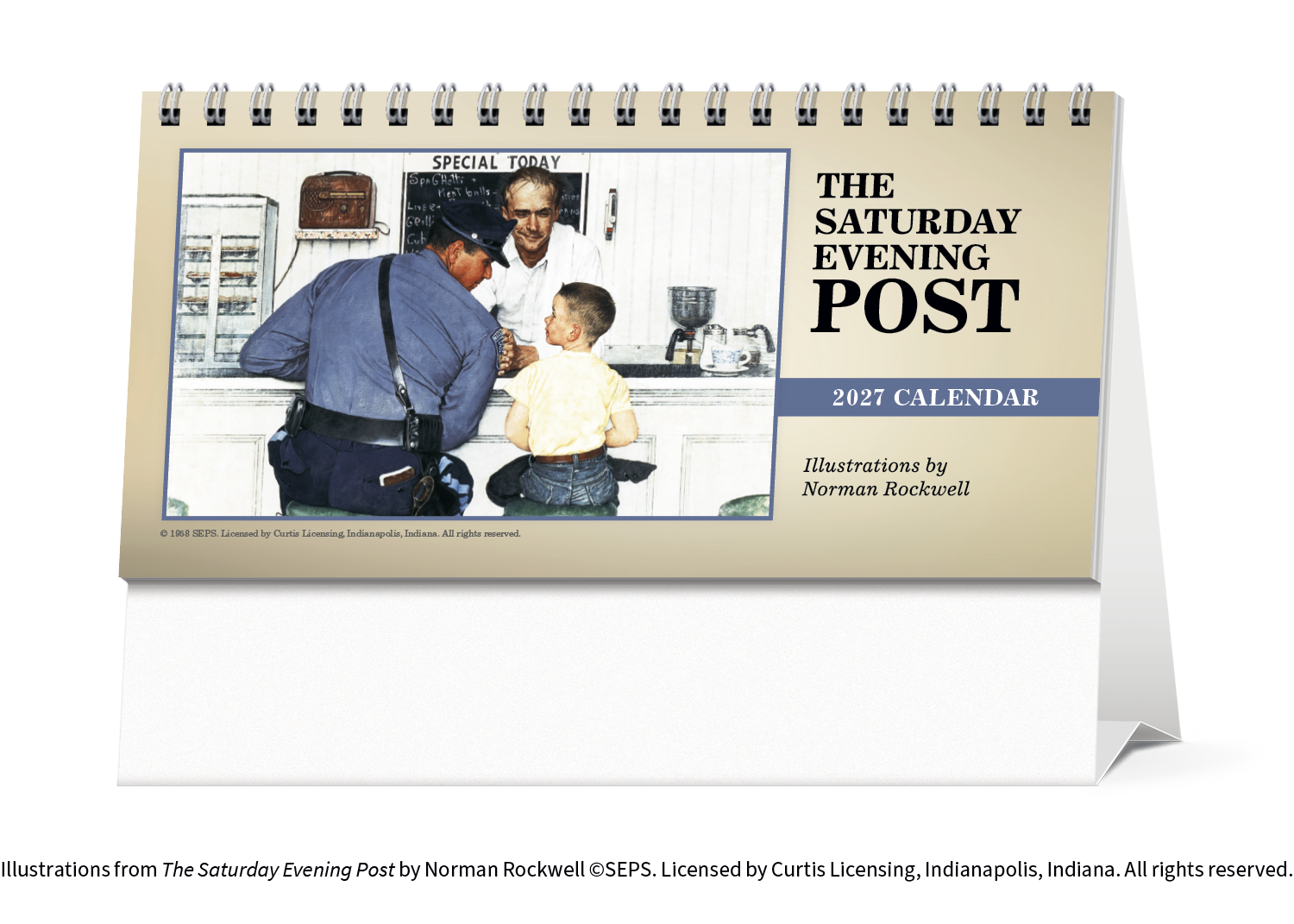 Triumph® Calendars The Saturday Evening Post Illustrations by Norman Rockwell Desk Calendar 62