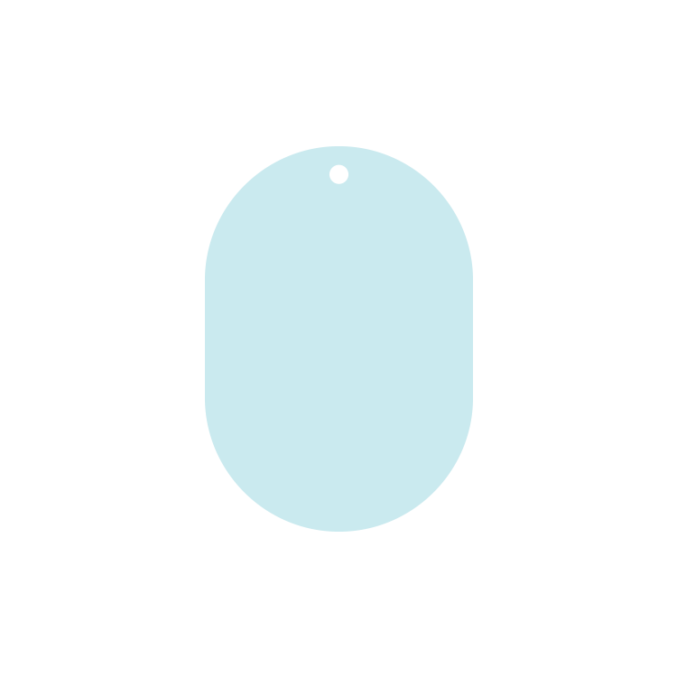 Promo Tag Card Stock 12 pt 01 - 15 sq in White (Stock Shape #) Digital Print 2