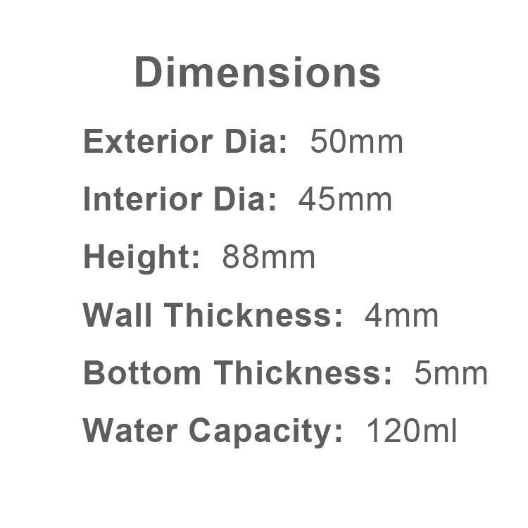 4oz Acrylic Straight Sided Single Wall Jars 3