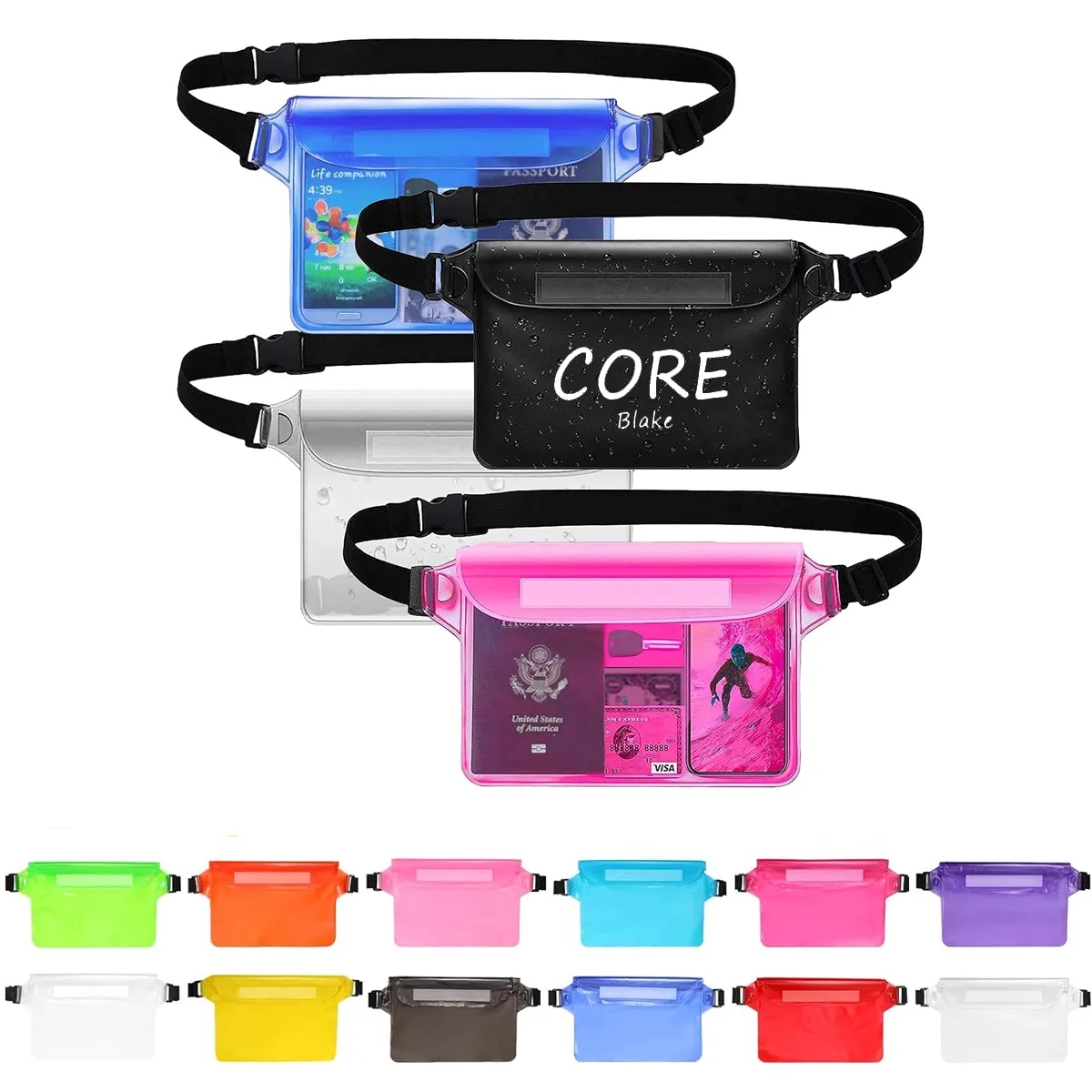 Waterproof Pouch Bag Phone Fanny Pack 1