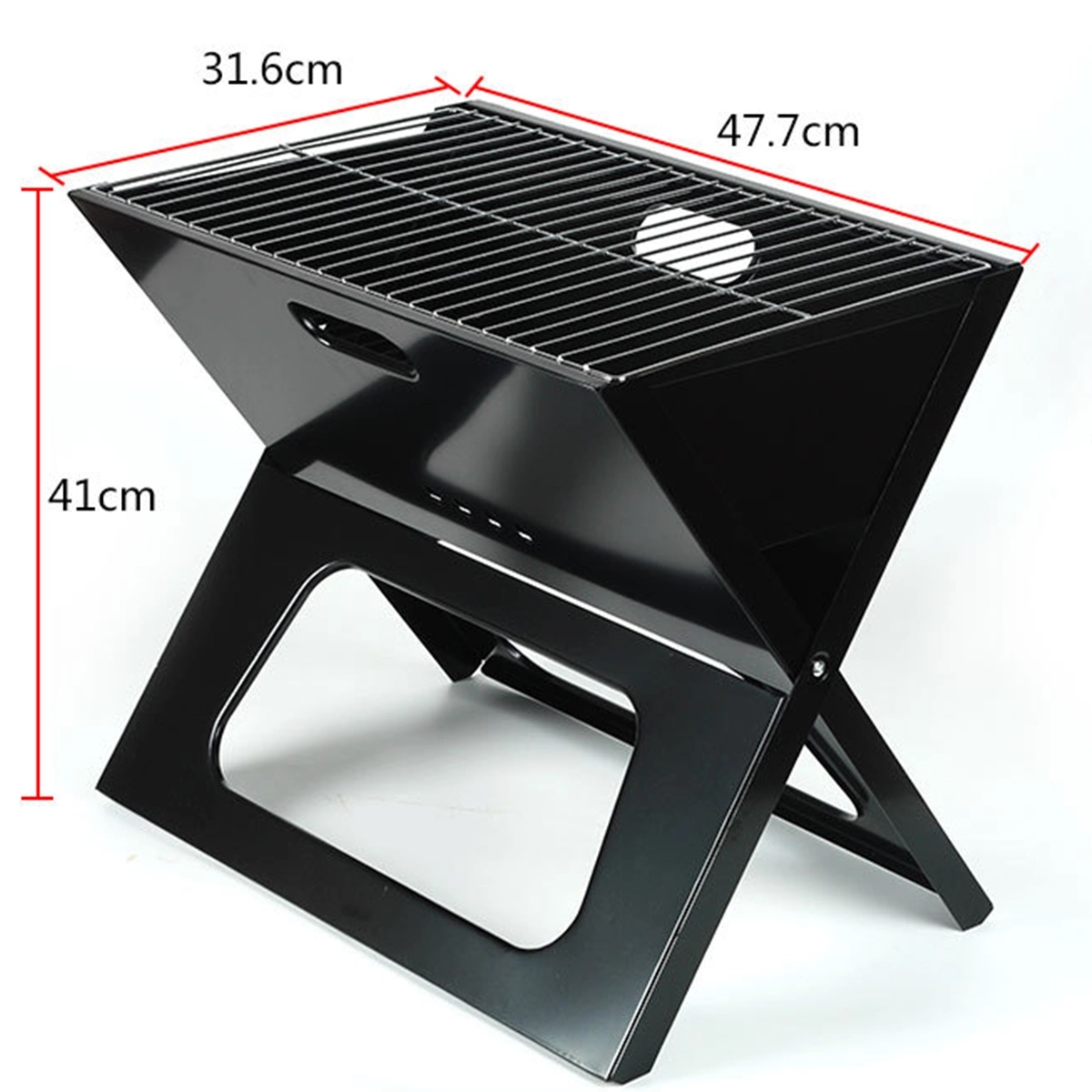 Portable Foldable Notebook Charcoal Grill 3