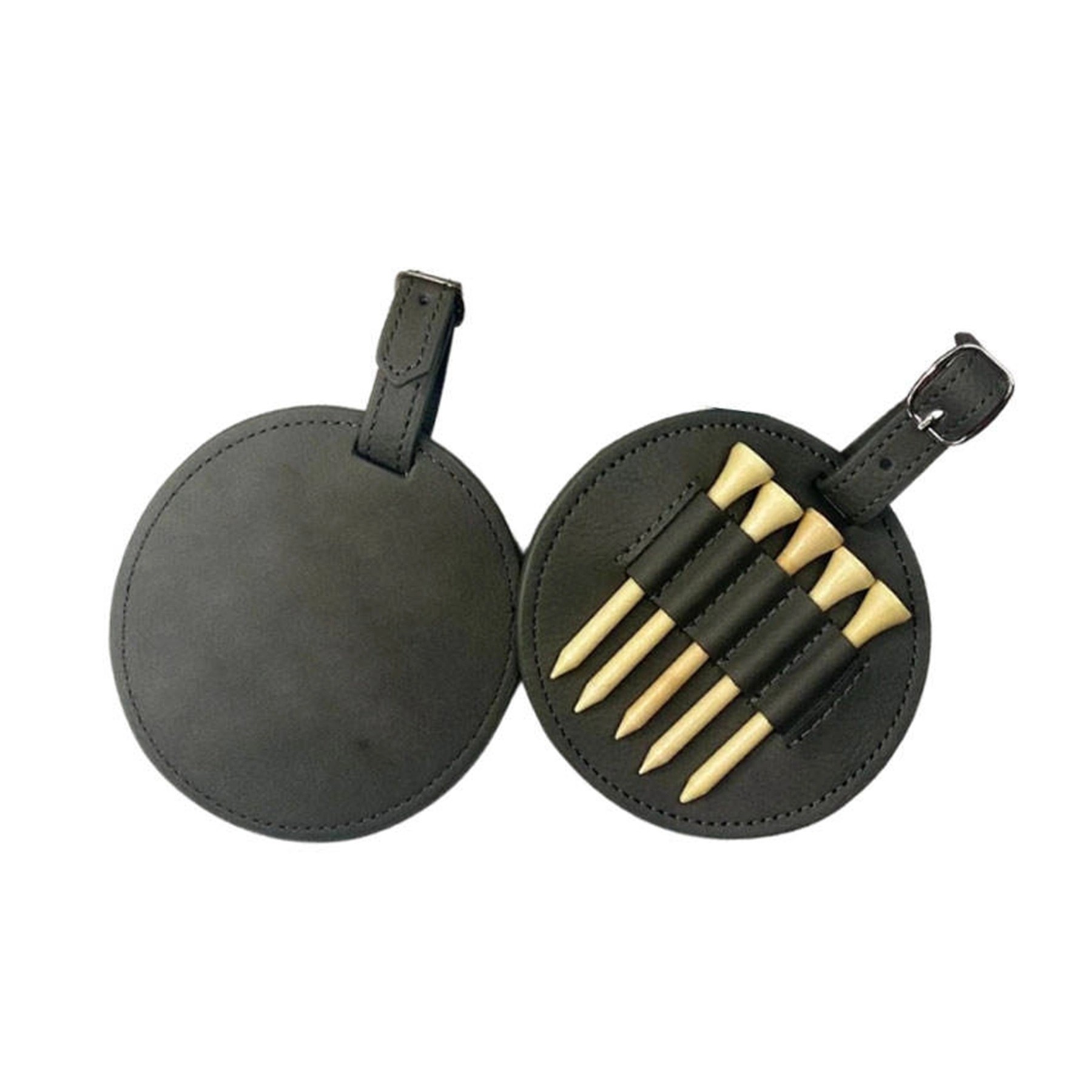 PU Leather Golf Tee Holder Bag 10