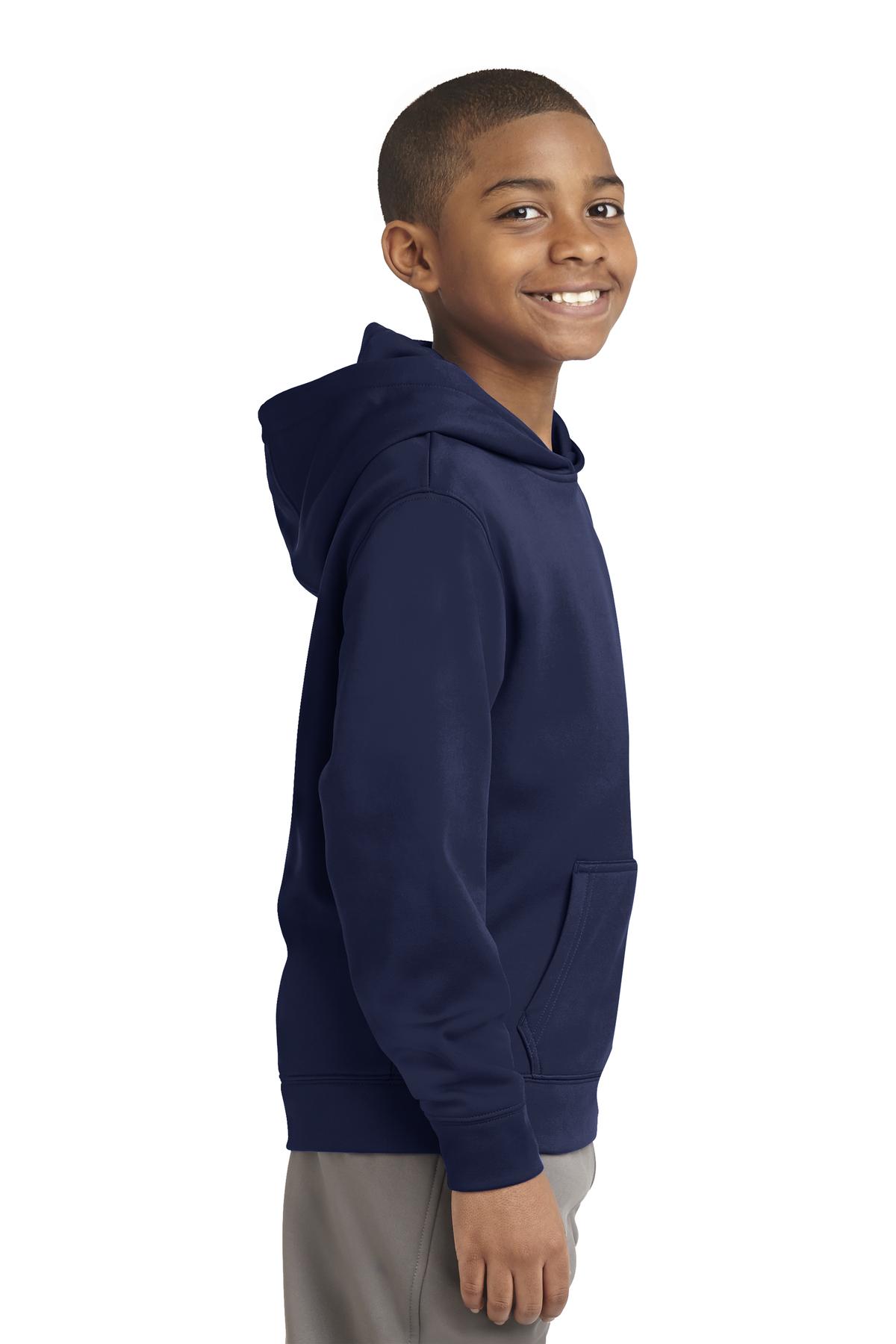 Sport-Tek® Youth Sport-Wick Fleece Hooded Pullover 10