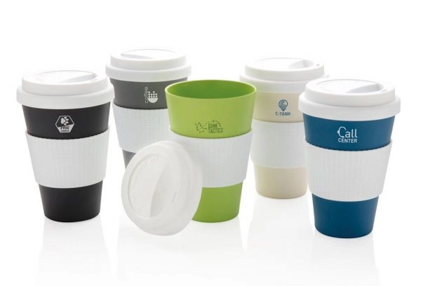Bamboo-Fibre Cup with Silicone Lid and Sleeve 4