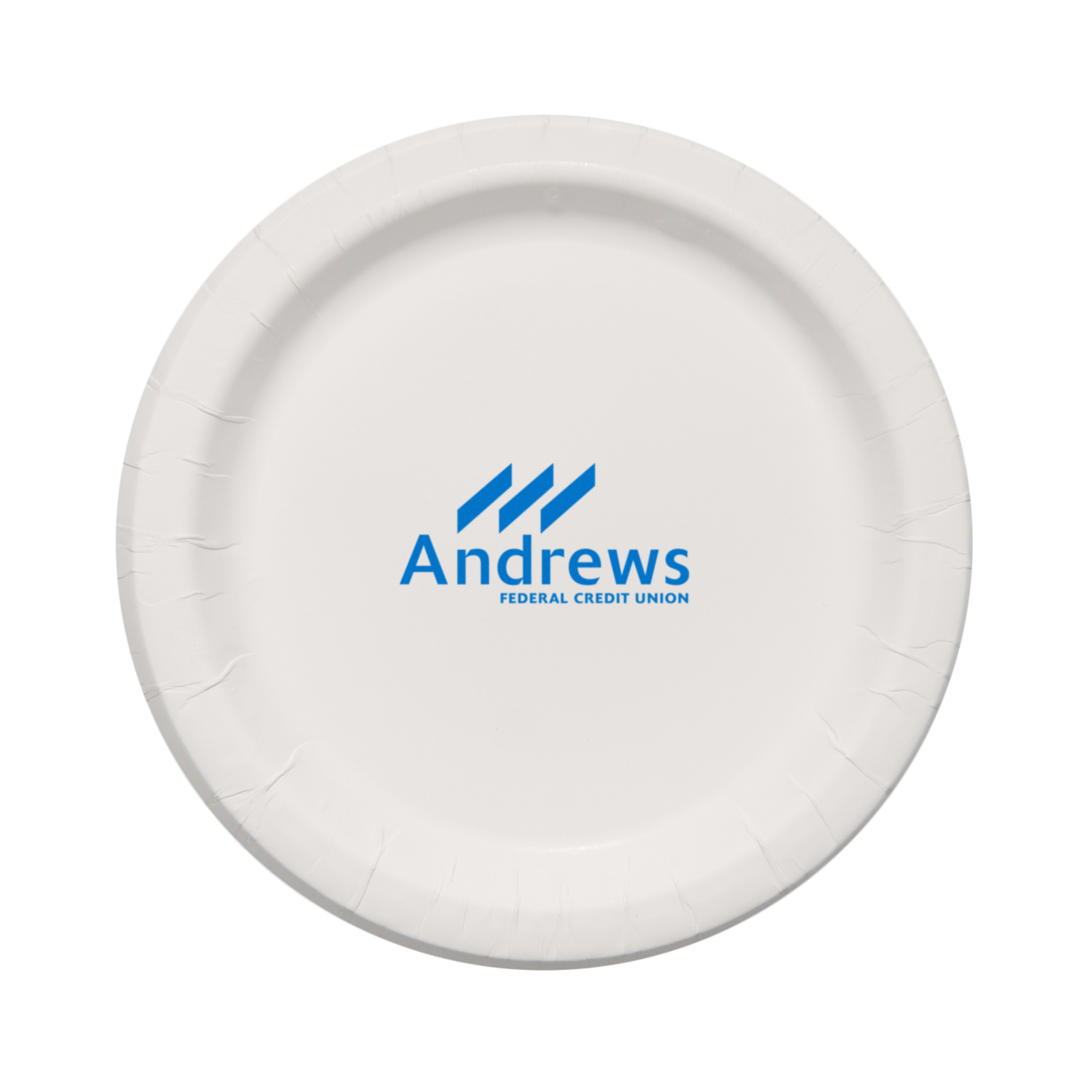 7.000" Plain Medium Weight Coated Paper Plate Round White Tradition Print 11