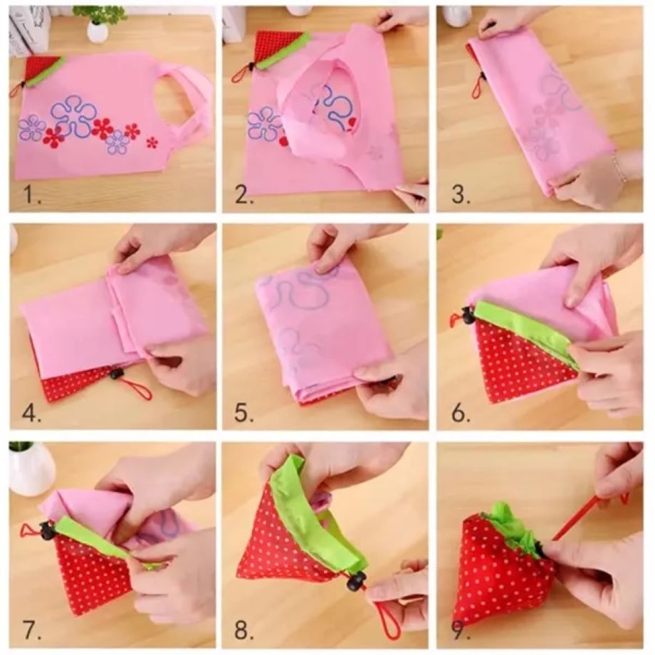 Portable Eco-Friendly Folding Shopping Storage Tote Bag 2