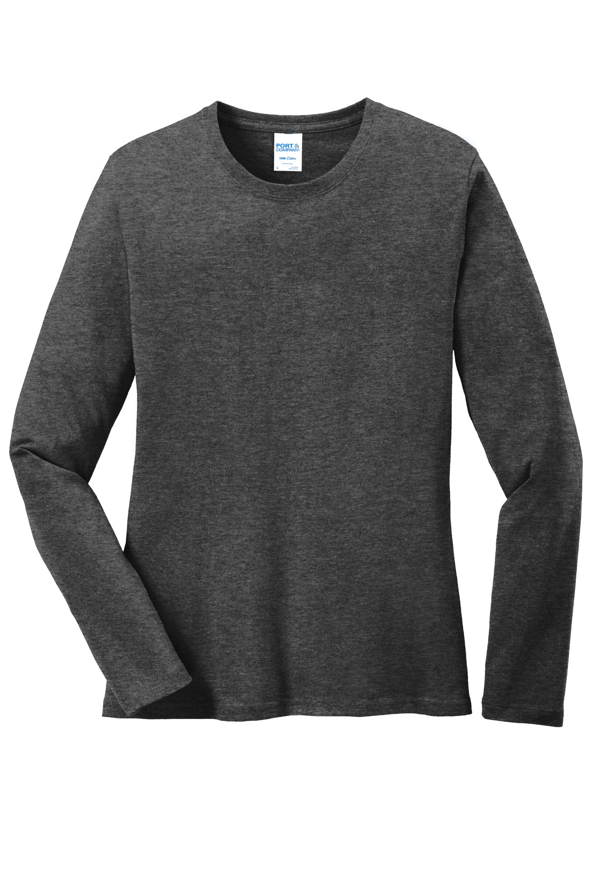 Port & Co Women's Long Sleeve Core Cotton Tee. LPC54LS 2
