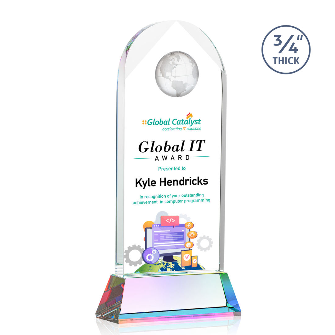 Blake Globe VividPrint™ Award on Newhaven - Prismatic 3