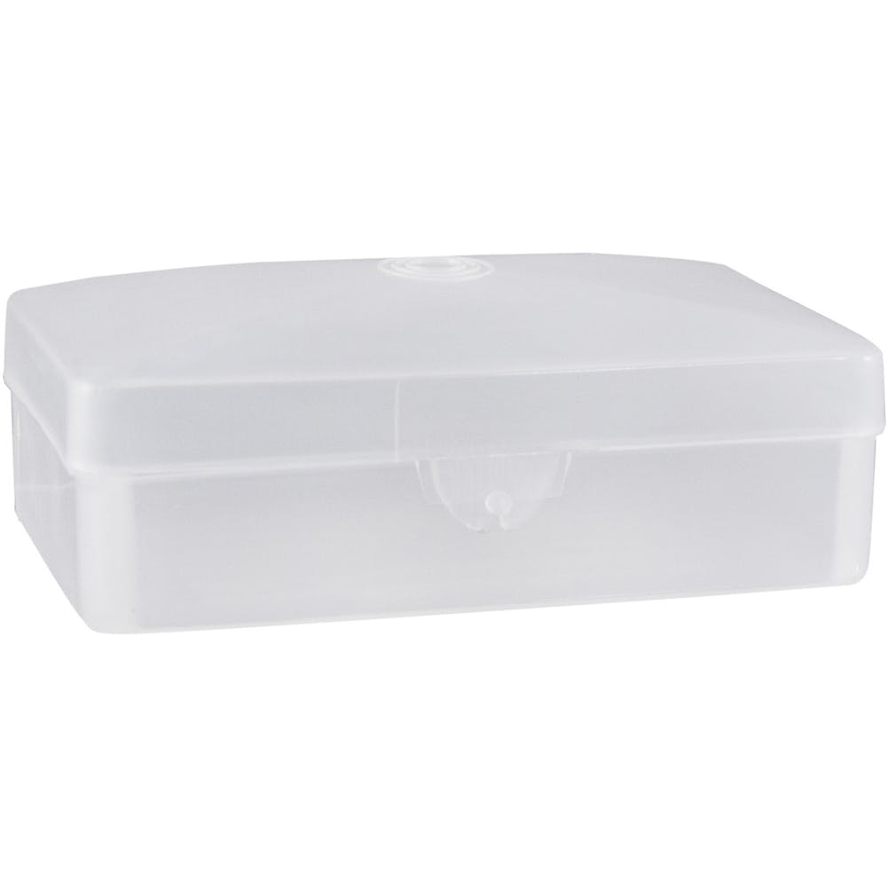 Soap Boxes - Hinged Lid Clear Plastic, promotional household item with logo imprint 3