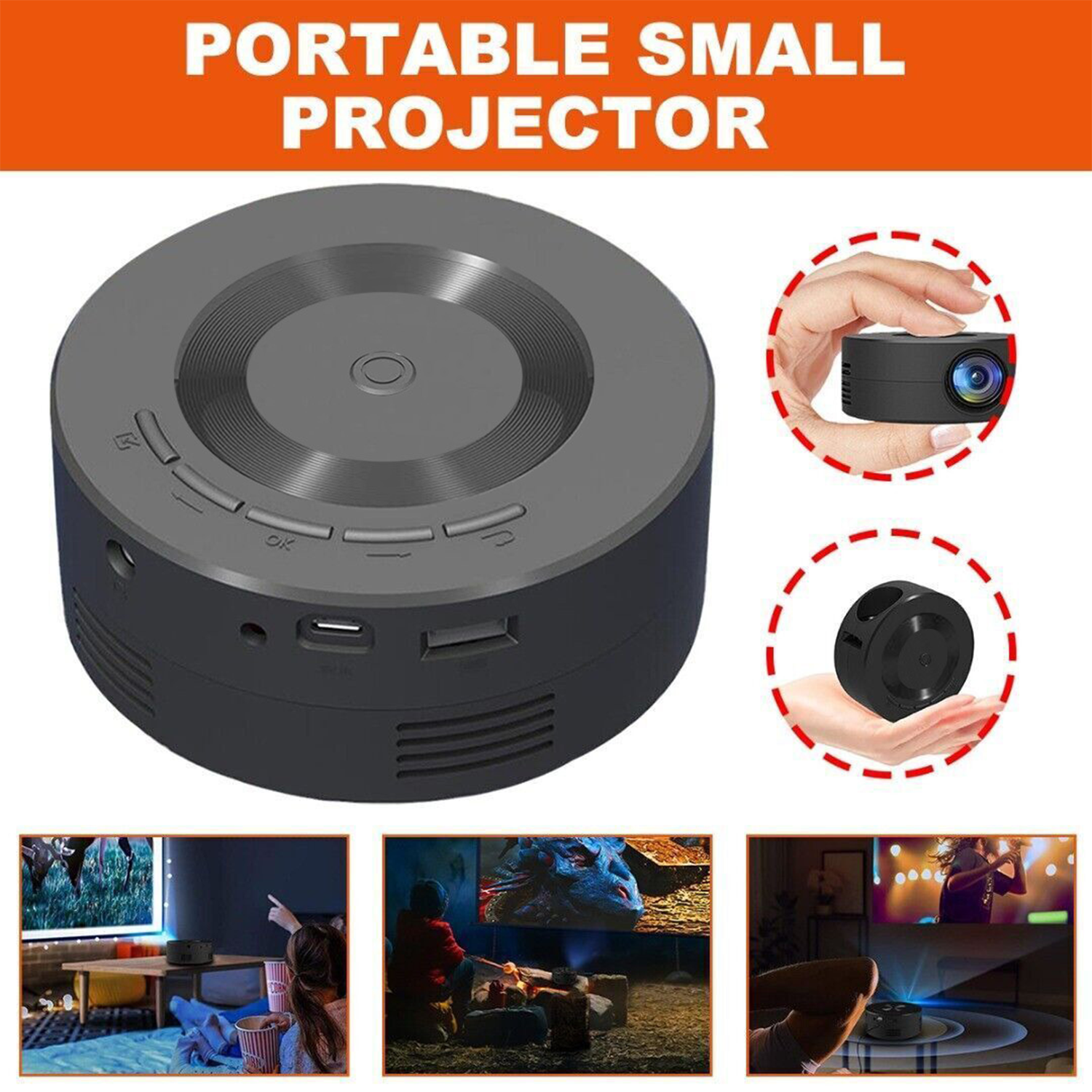 Mini Plastic Projector 5