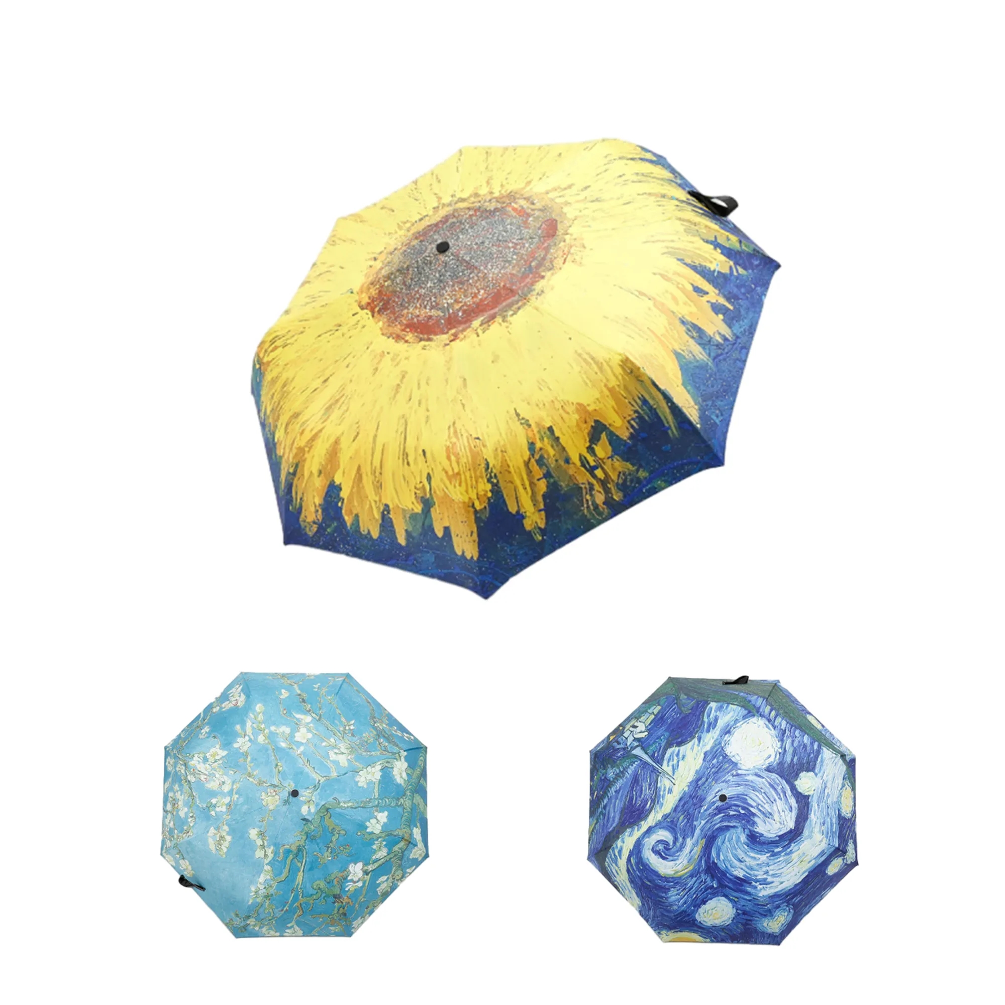 42" Fashionable Sun And Rainproof Automatic Folding Umbrella 5