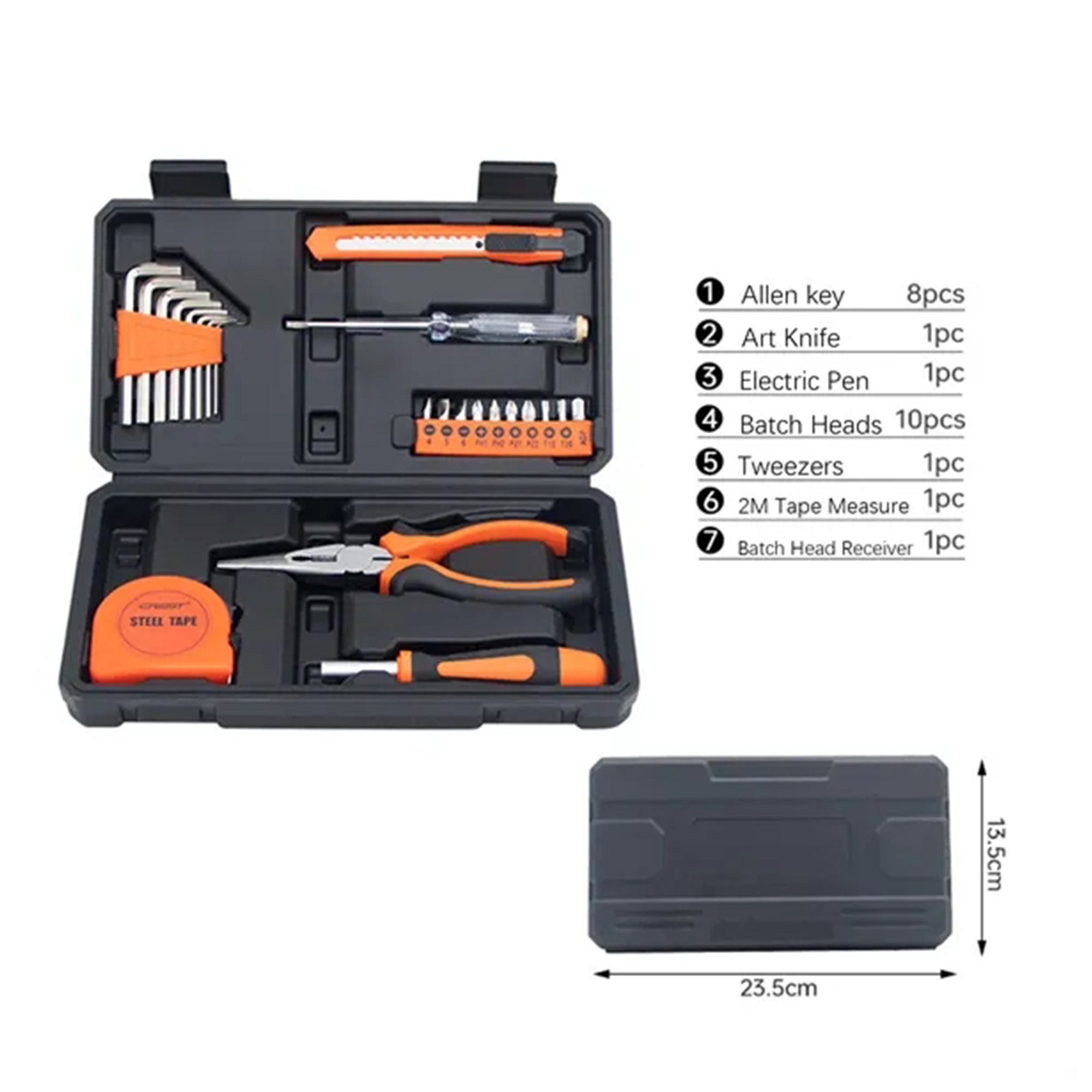 Hardware Combination Car Emergency Kit Toolbox 1