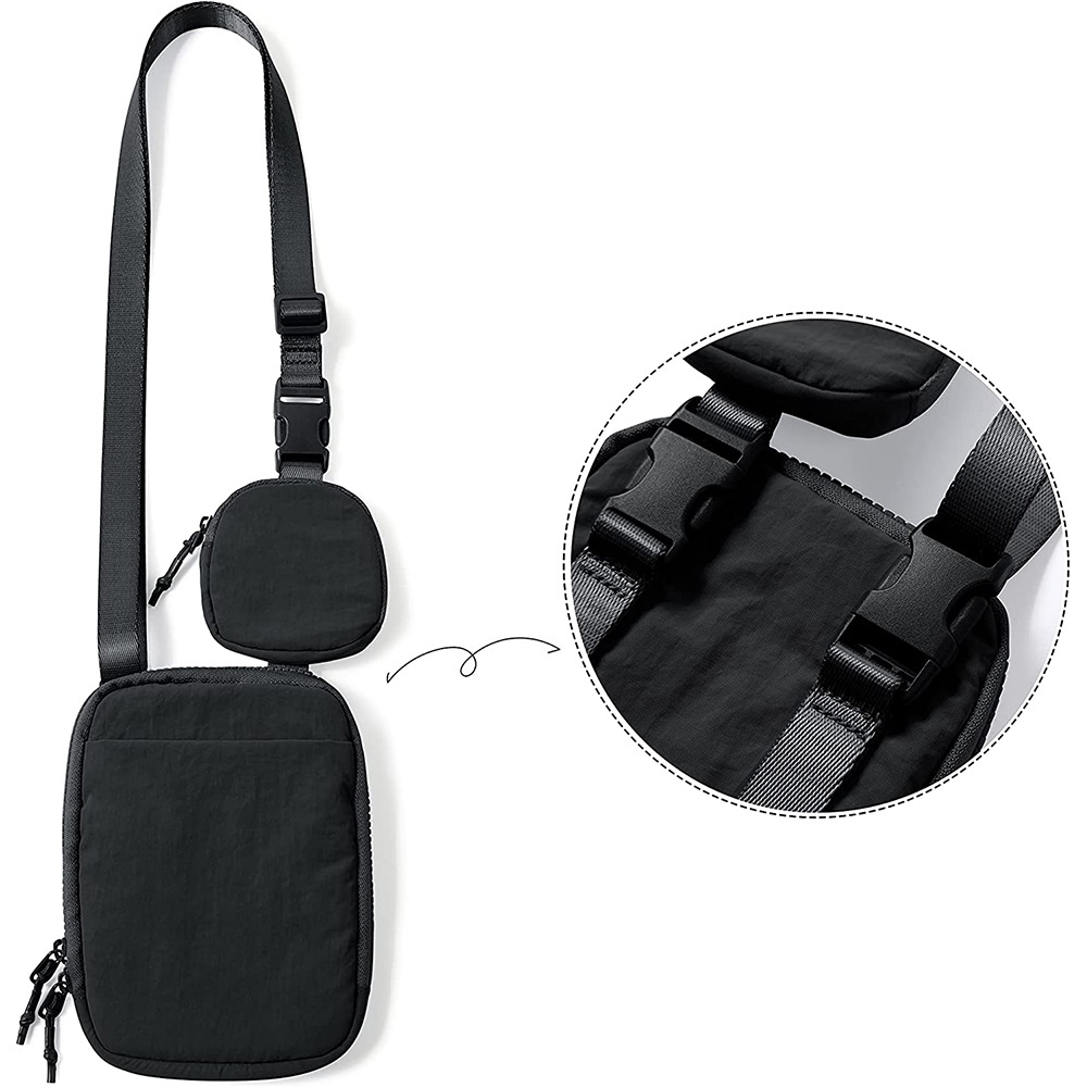 Nylon Crossbody Bag With A Mini Wallet 10