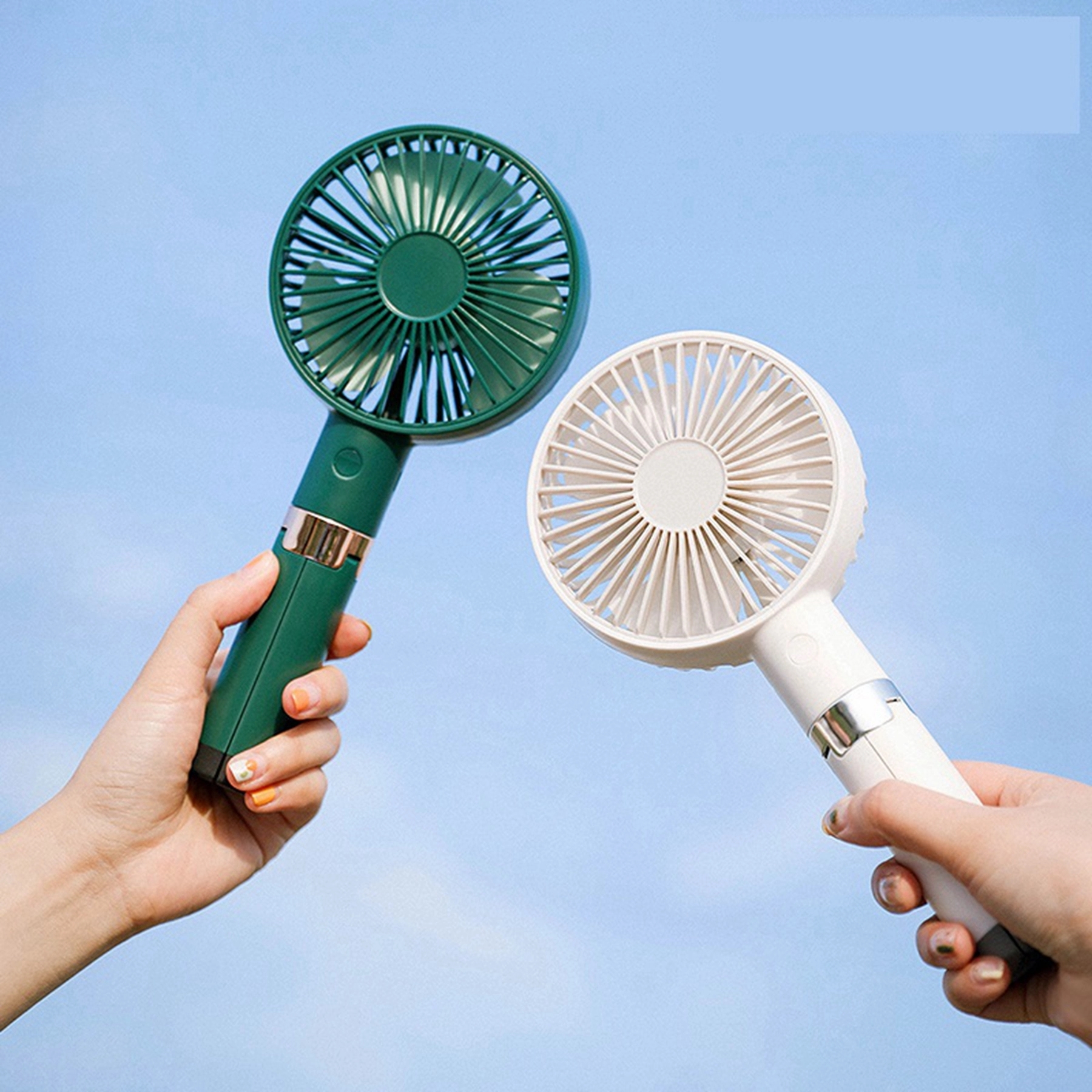 1200 mAh Folding Tripod Shape Handheld Fan 12