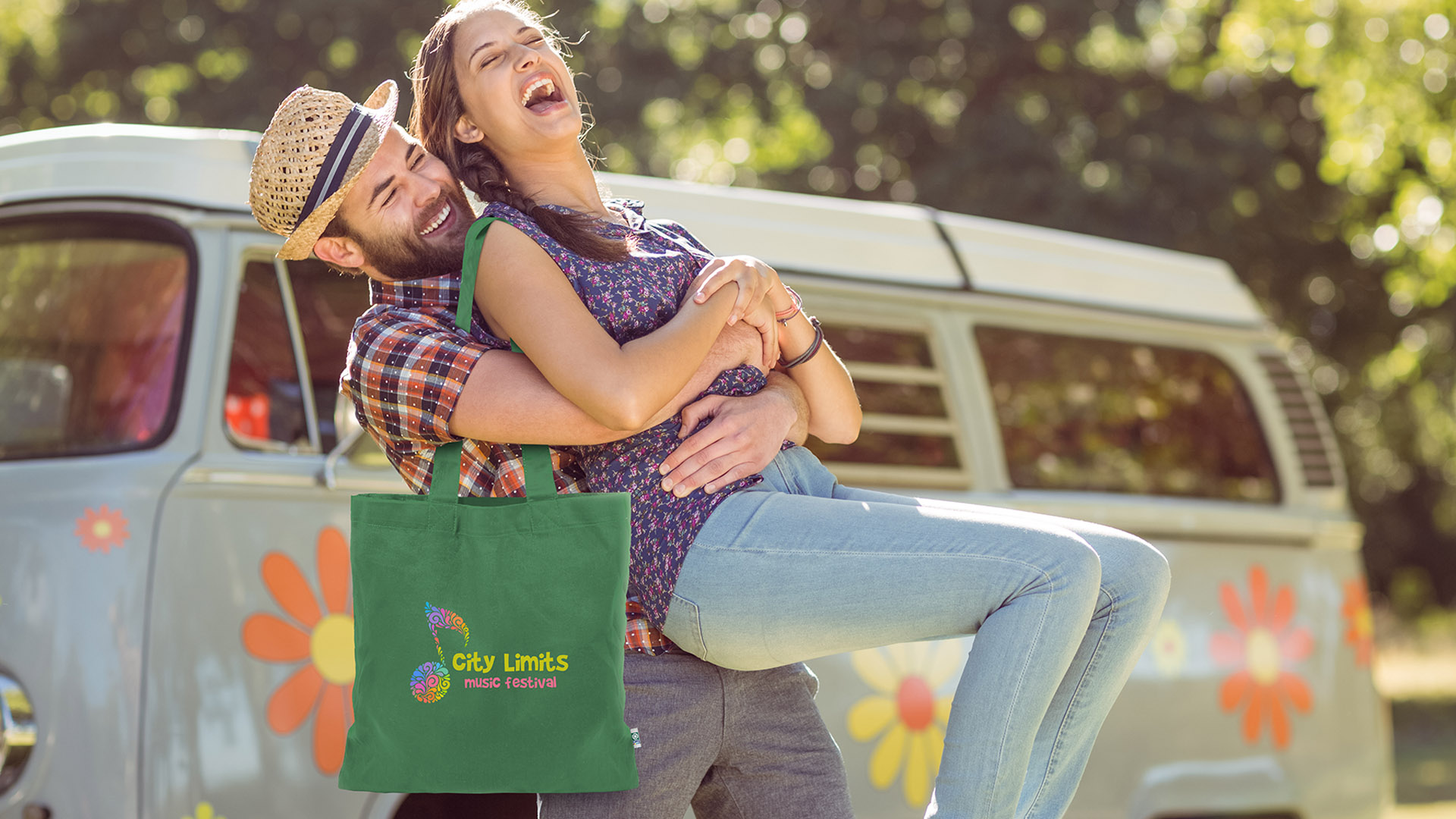 Colored Economy Tote