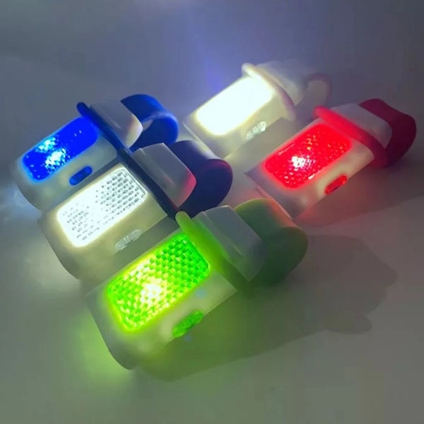 LED Reflective Bicycle Light with Silicone Strap 8