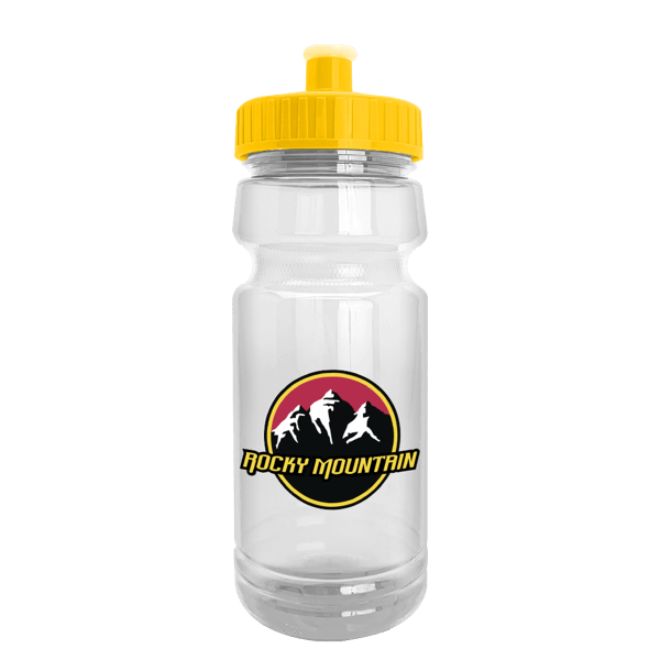 Wheely 24oz Transparent Bike Bottle w/Push-Pull Lid 22