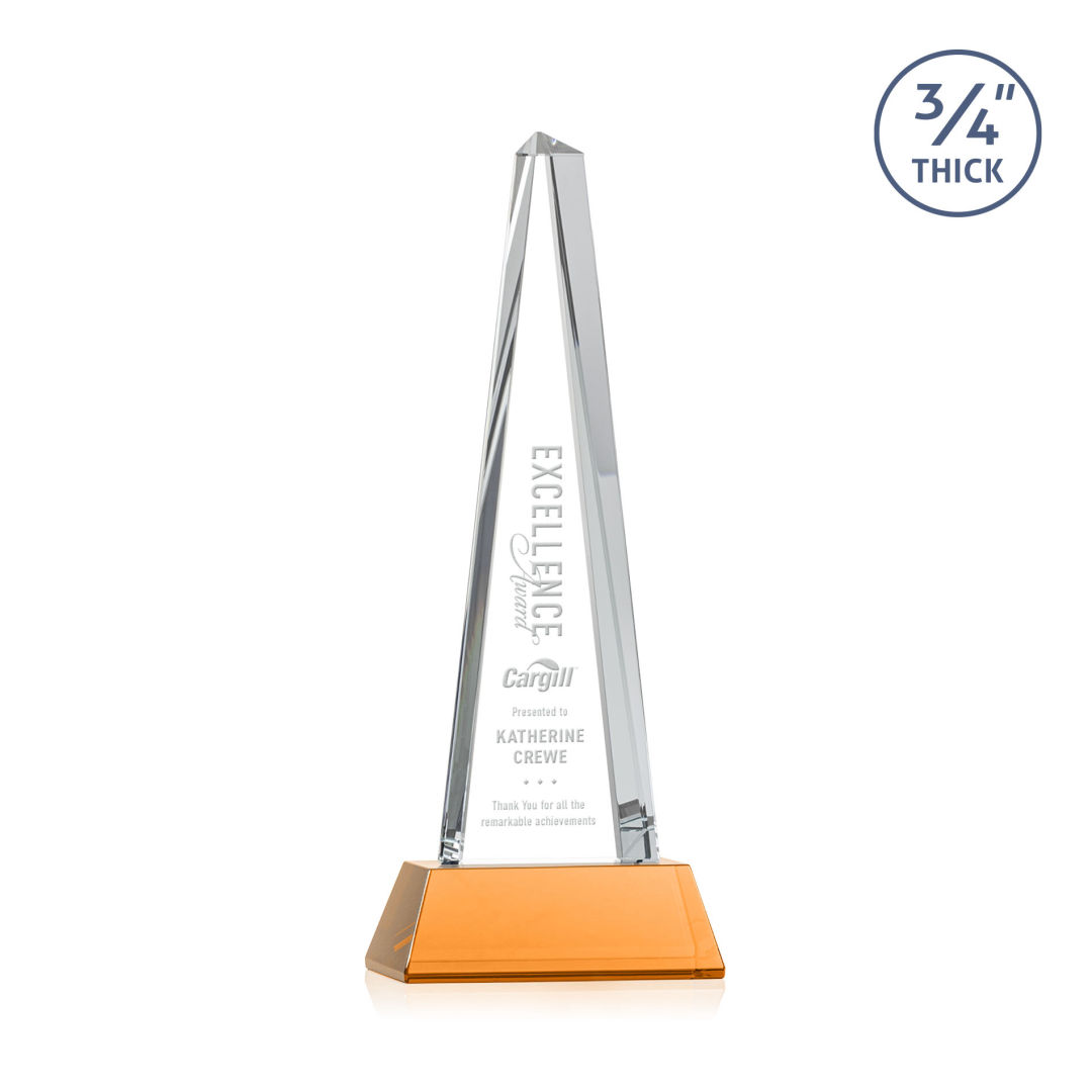 Majestic Tower Award on Newhaven Base - Amber 7