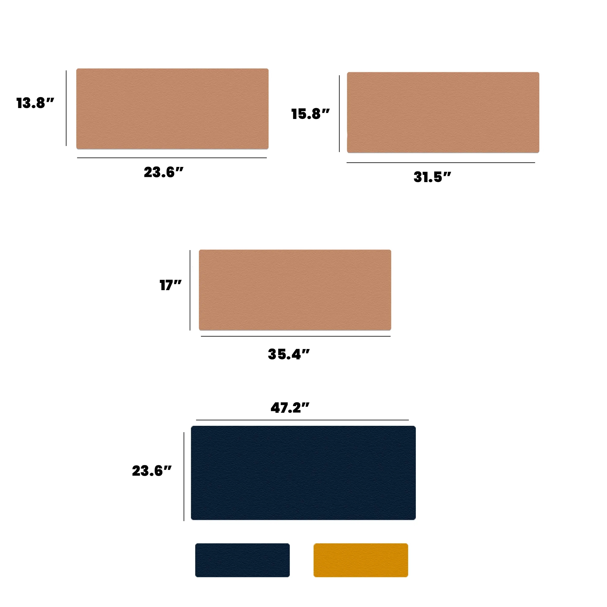 28 X 13Leather Desktop Mouse Pad 9