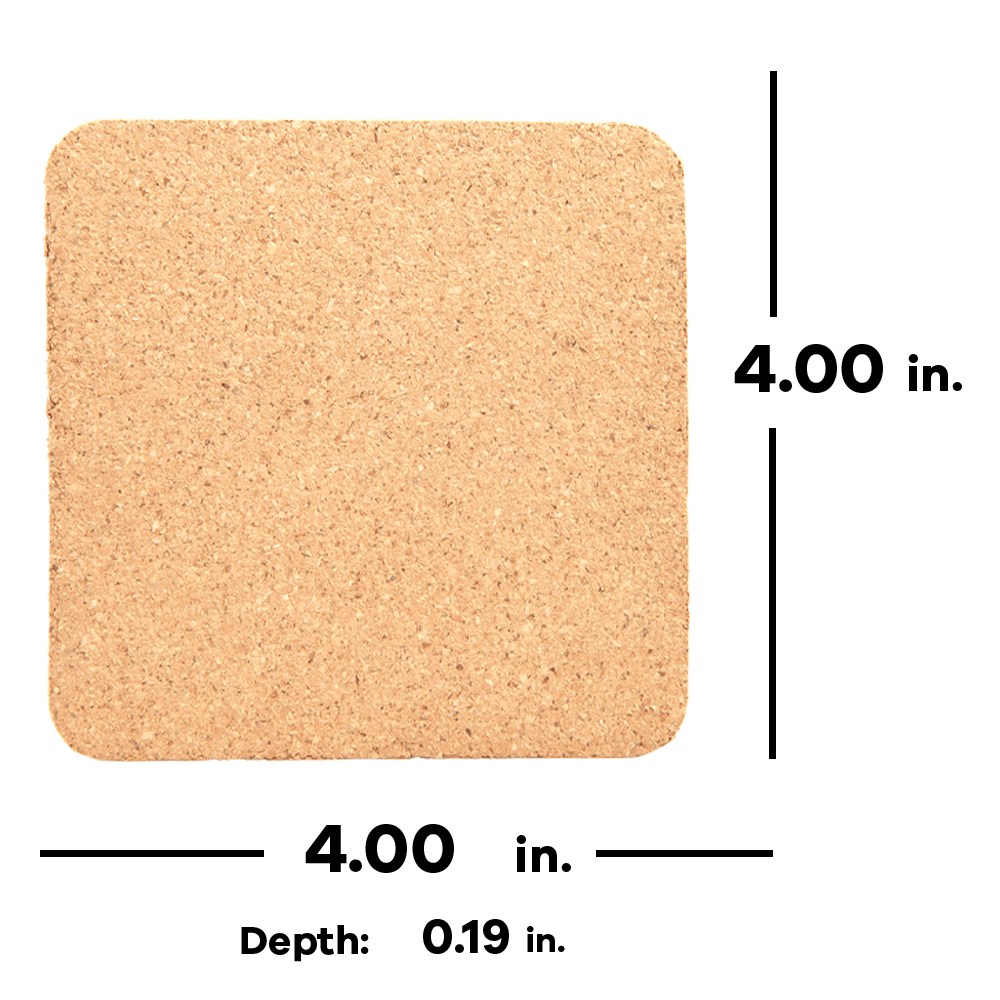 Square Cork Coaster 1