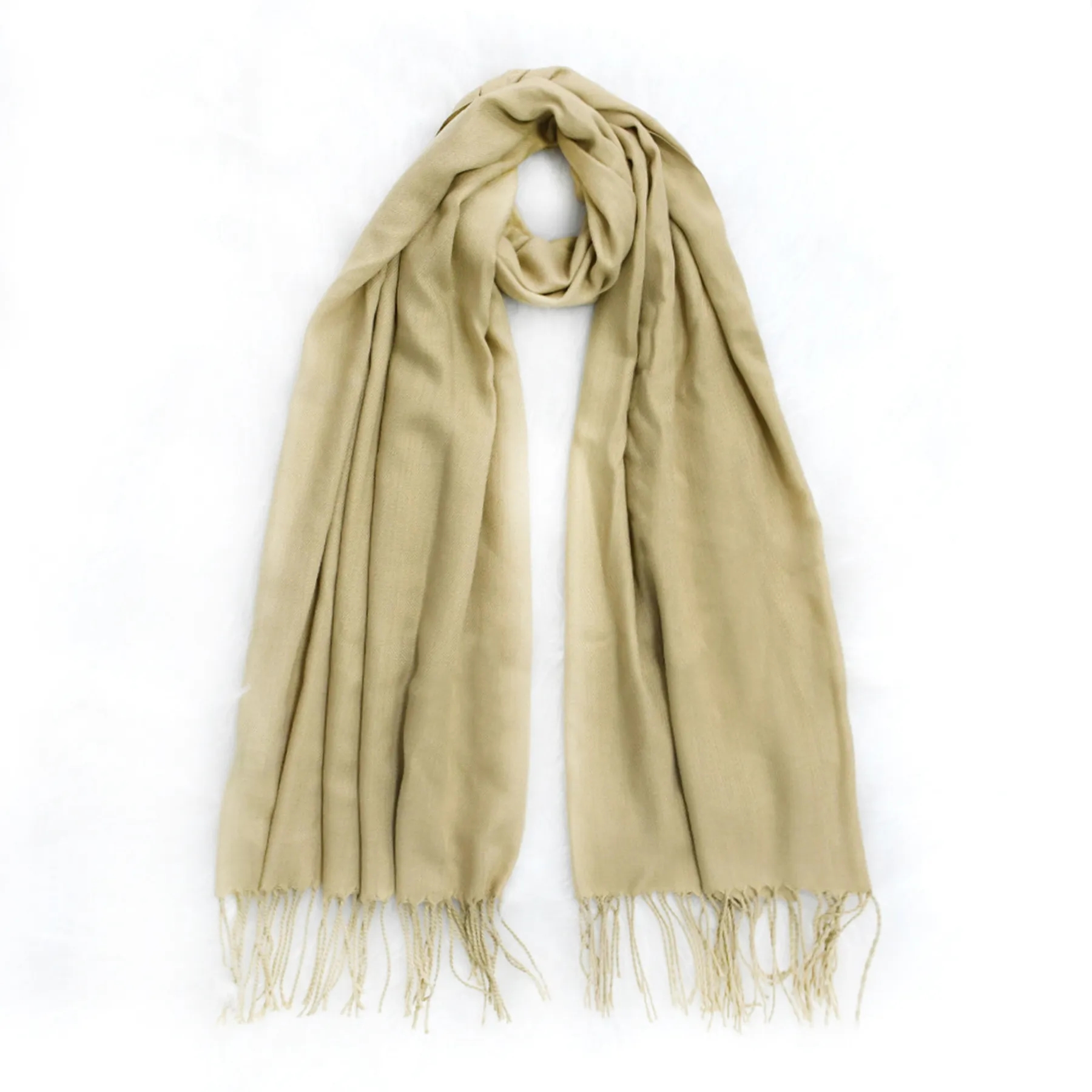 Soft Solid Shawl Wrap Scarf With Fringes MOQ 30PCS 12