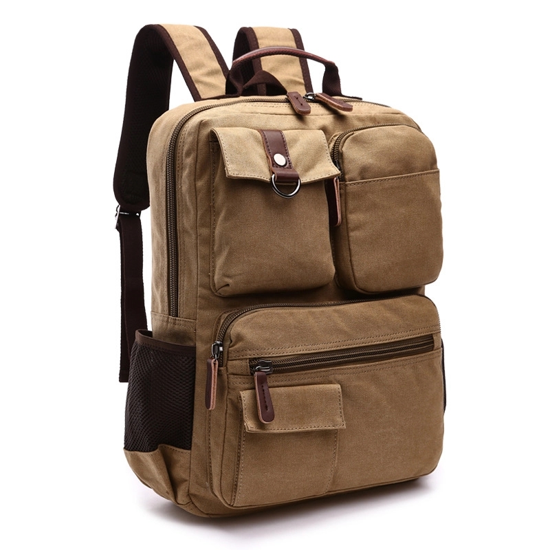 Vintage Canvas Backpack Travel Rucksack 12