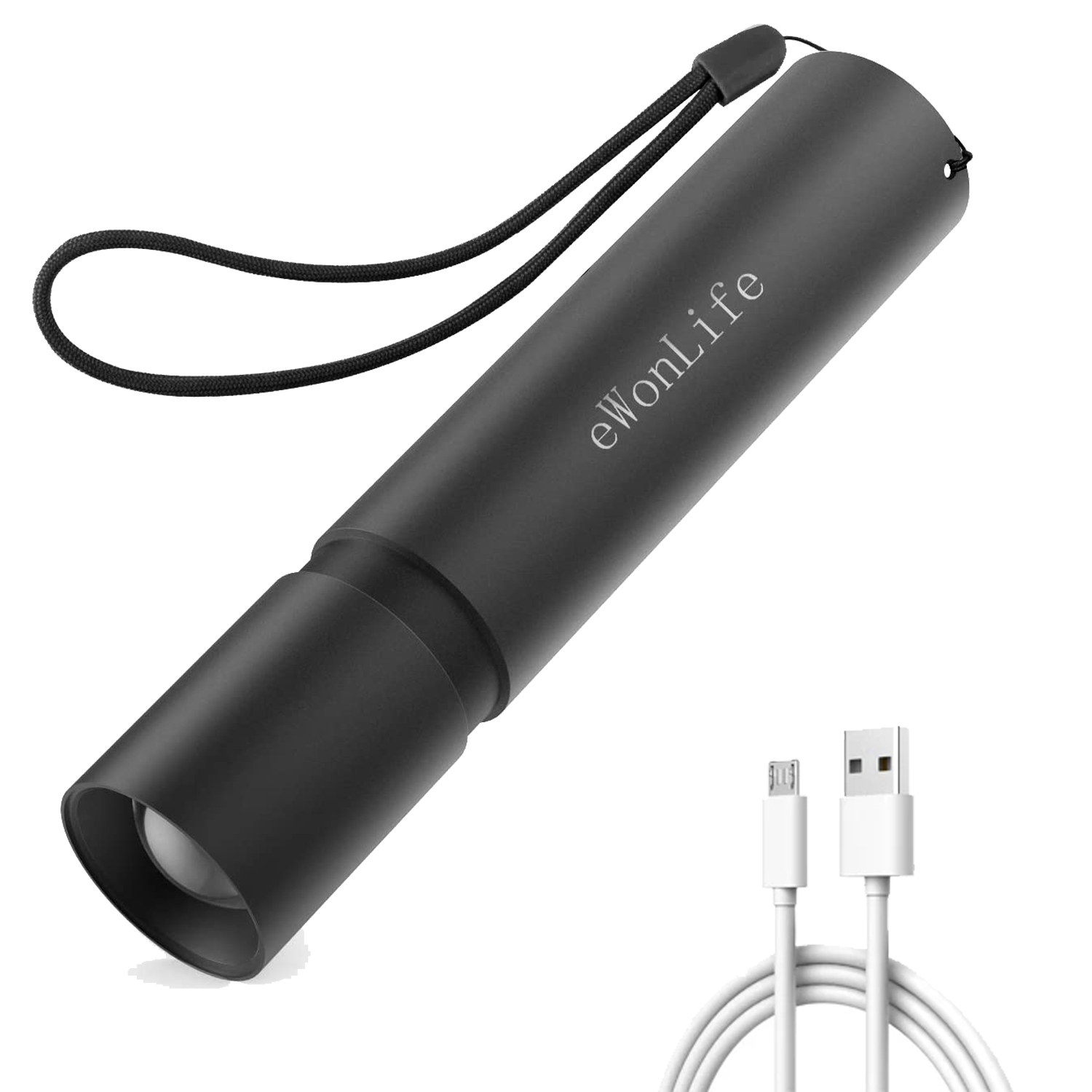 USB Rechargeable Aluminum Flashlight 3