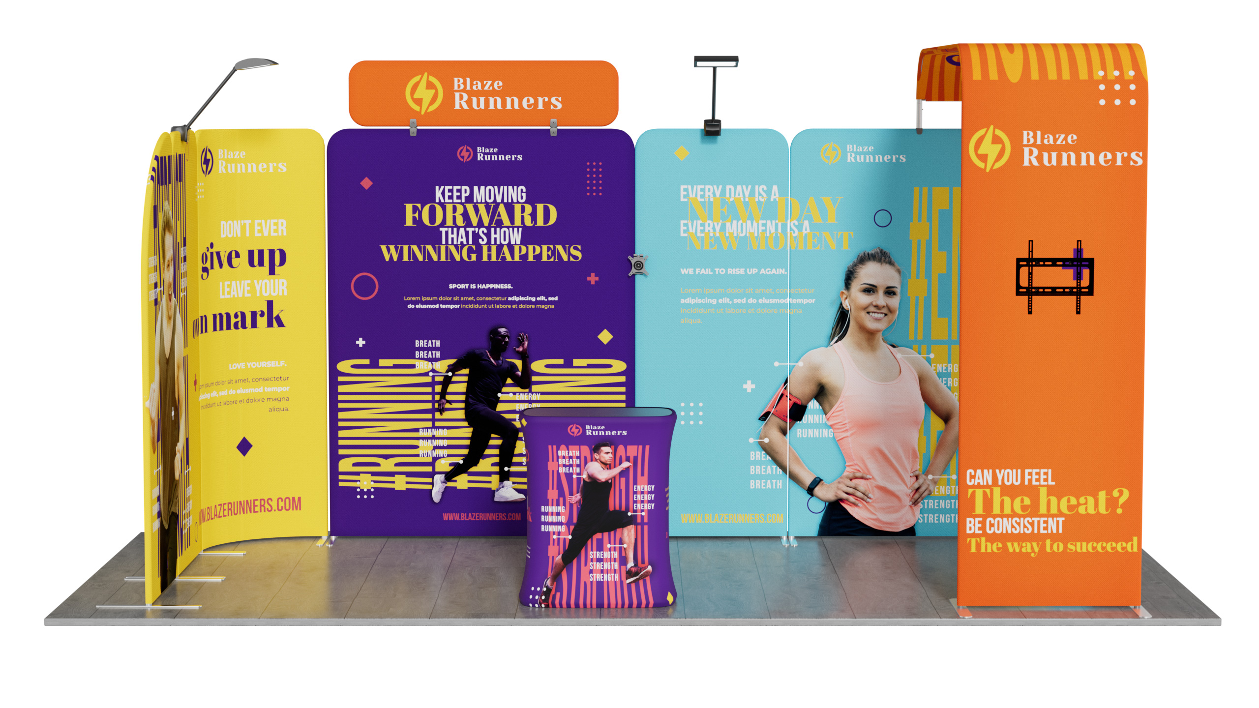 10'x20' Tradeshow Booth Kit - L Kit 2