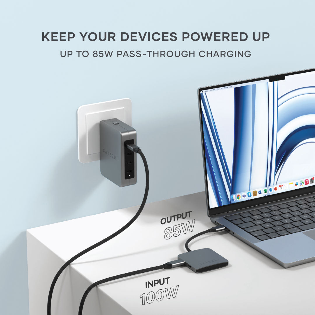 SATECHI® 4-Port USB-C Hub w/PD 6
