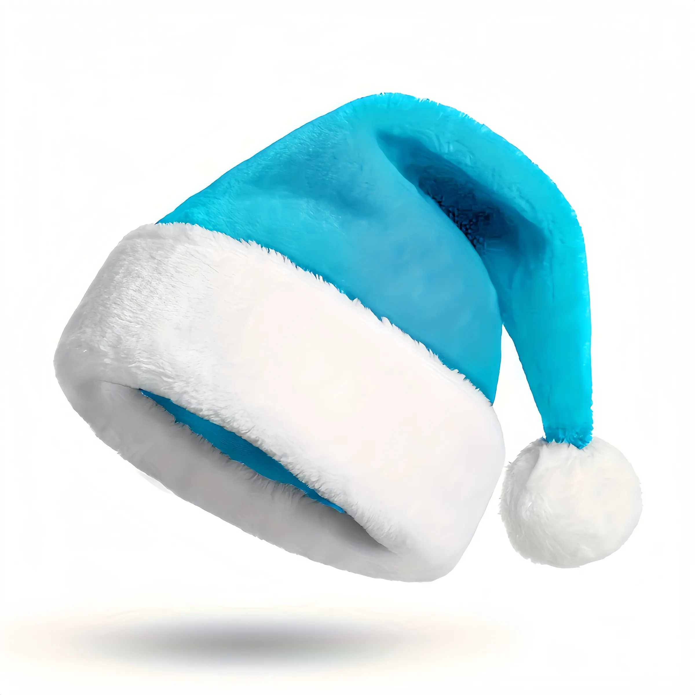 Polyester Thick Flanged Plush Christmas Hat 1