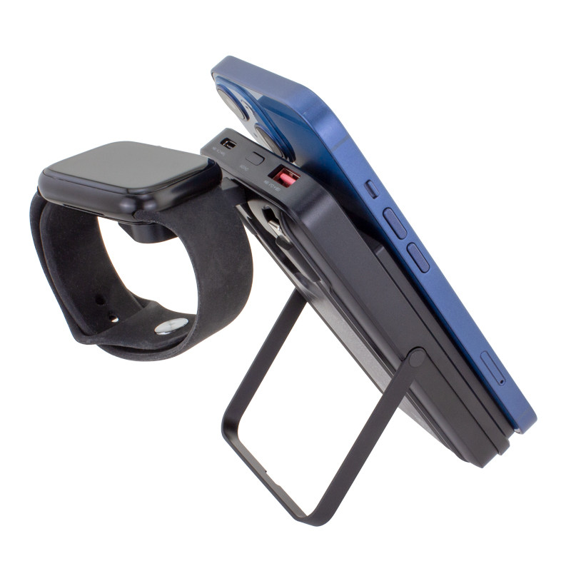 3-in-1 Mag-N-Kick™ Power Bank with Fast Watch Charger 7